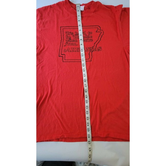 VINTAGE 80s Arkansas Graphic T-Shirt VTG - Picture 6 of 9